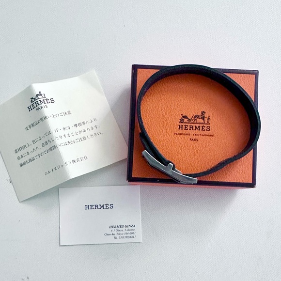 Hermes Leather Bracelet API with Box - Picture 9 of 10